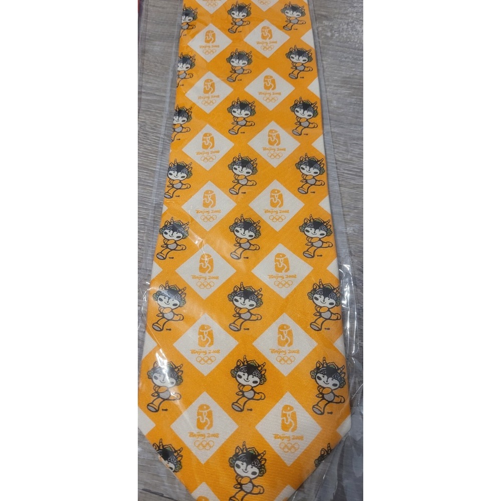Beijing 2008 Olympic Games Olympic Mascot Red‎ Tie "Yingying"